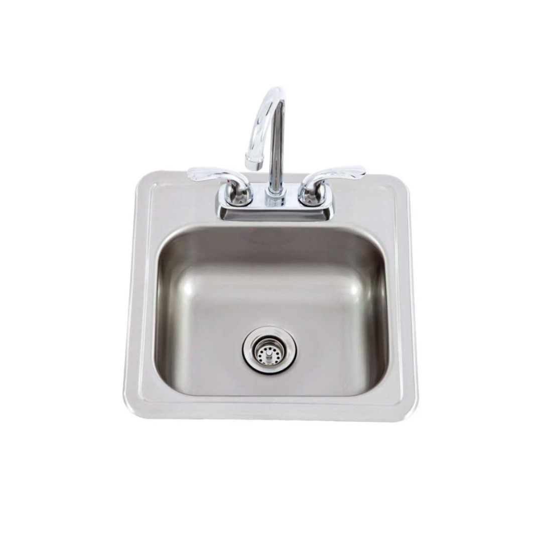 Lion 15 X 15 Outdoor Rated Stainless Steel Sink With Hot/Cold Faucet