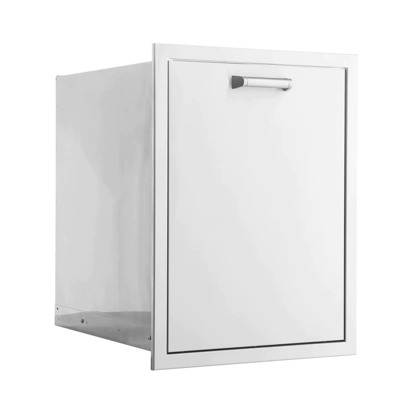 PCM 20-Inch Stainless Steel Roll-Out Double Trash & Recycling Bin – BBQ-260-TREC-DRW