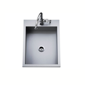 Delta Heat 15-Inch Drop-In Outdoor Rated Bar Sink With Cold Water Faucet