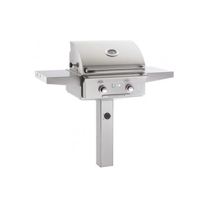 American Outdoor Grill L-Series 24-Inch 2-Burner Gas Grill On In-Ground Post