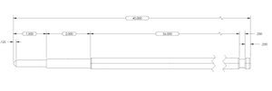 Delta Heat 38" Spit Rod - 13890