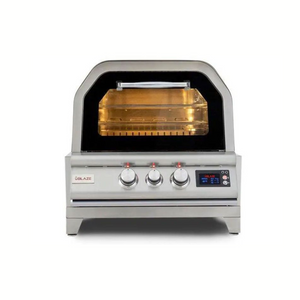 Blaze 26-Inch Countertop Gas Outdoor Pizza Oven W/ Rotisserie & Countertop Sleeve