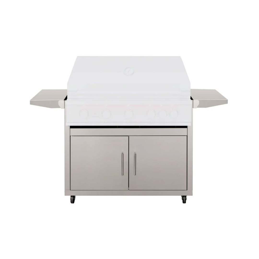TrueFlame Deluxe Cart with 2 Fold-Down Side Shelves for 40-Inch Grills