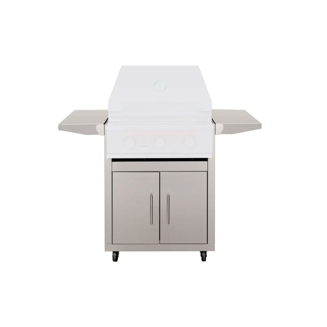 TrueFlame 25-Inch Deluxe Cart with 2 Fold-Down Side Shelves