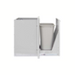 Blaze 13-Inch Narrow Roll-Out Stainless Steel Trash Bin
