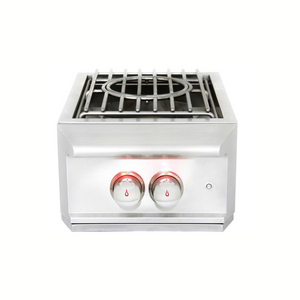 Blaze Professional LUX Built-In Gas High Performance Power Burner W/ Wok Ring & Stainless Steel Lid