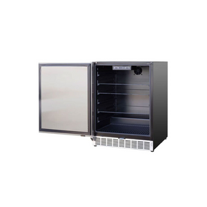 American Made Grills 24-Inch 5.1 Cu. Ft. Left Hinge Outdoor Rated Compact Refrigerator