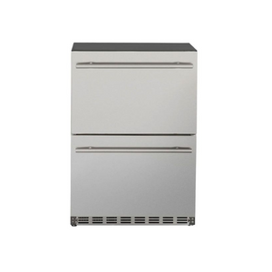 American Made Grills 24-Inch 5.3 Cu. Ft. Capacity Outdoor Rated Dual Drawer Refrigerator