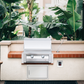 Summerset Resort 30-Inch 2-Burner Commercial Gas Grill On Pedestal Cart