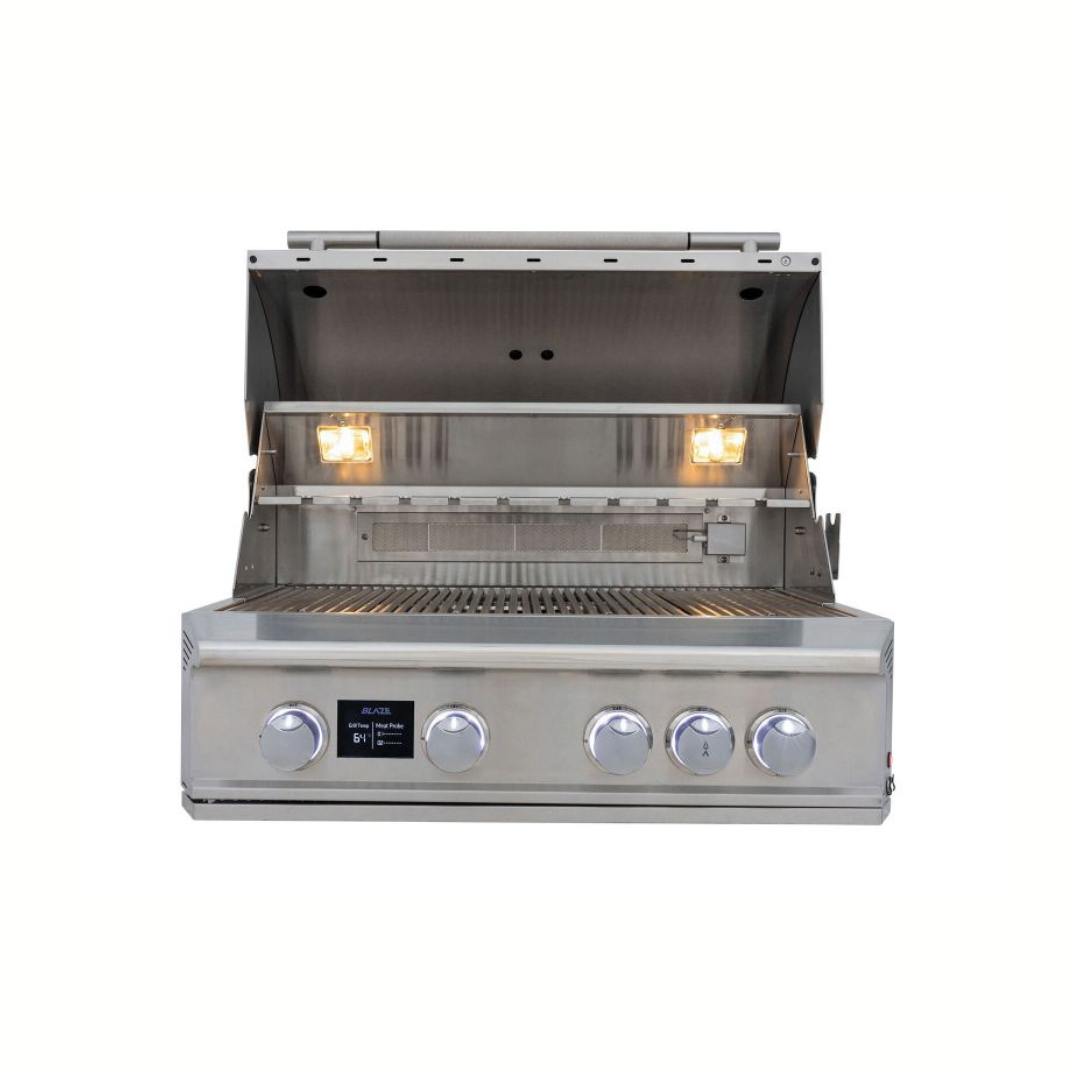Blaze LTE PRO 32-Inch 4-Burner Built-In Gas Grill With Rear Infrared Burner & Rotisserie