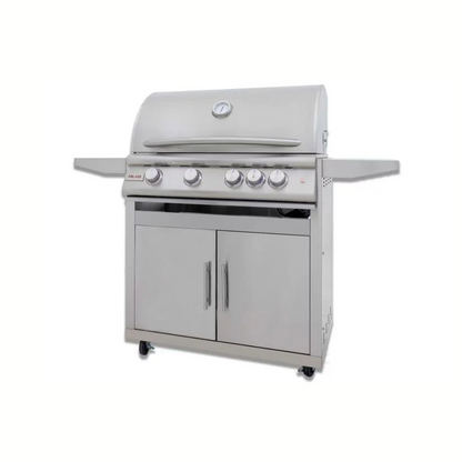 Blaze Premium LTE+ Marine Grade 32-Inch 4-Burner Gas Grill With Rear Infrared Burner & Lift-Assist Hood