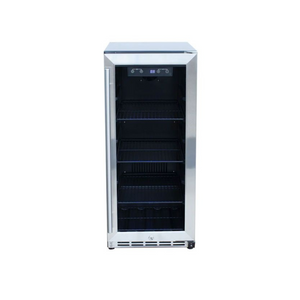 Summerset 15-Inch Outdoor Rated Fridge with Glass Door