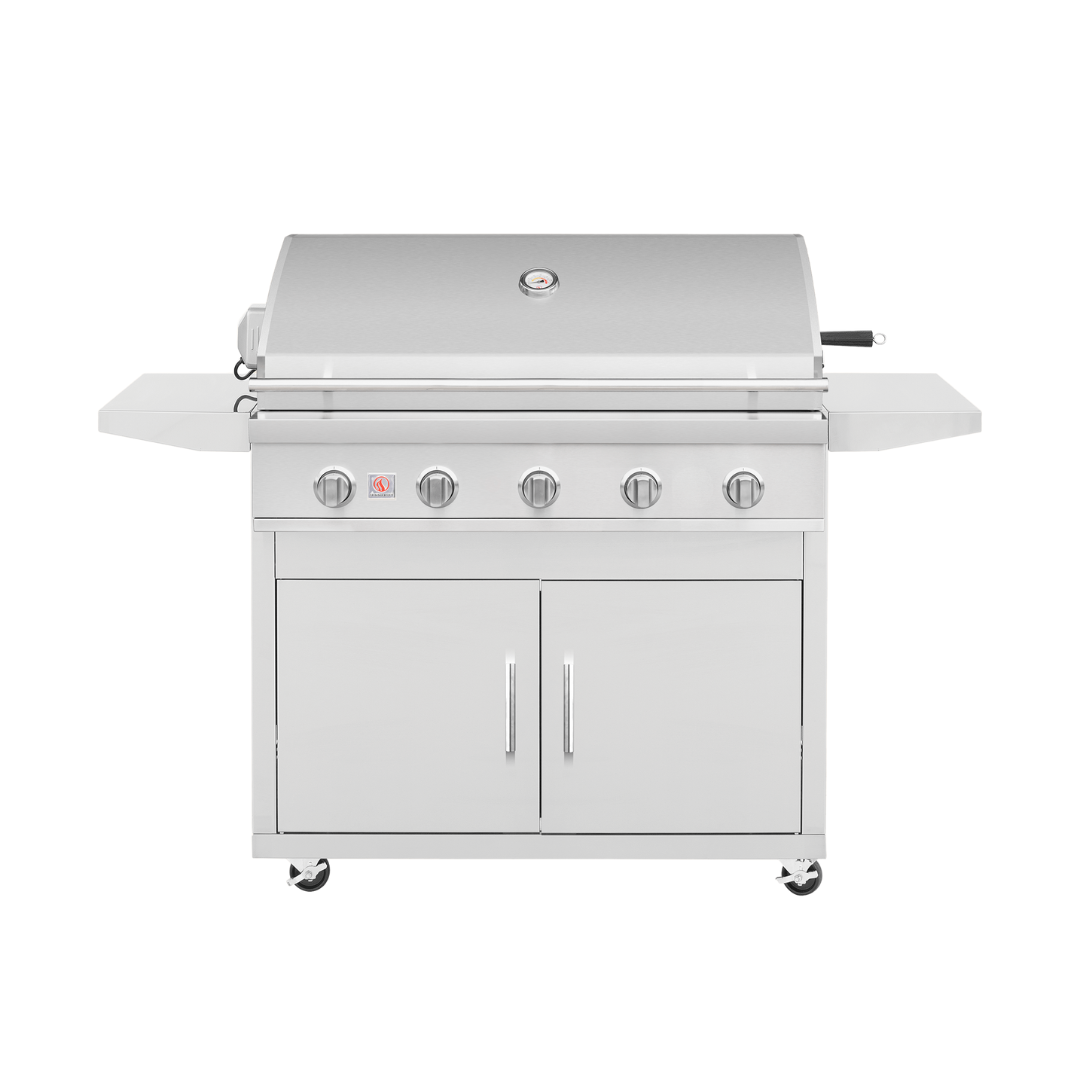 Summerset Sizzler Pro 40-Inch 5-Burner Gas Grill With Rear Infrared Burner