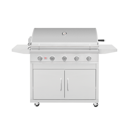 Summerset Sizzler Pro 40-Inch 5-Burner Gas Grill With Rear Infrared Burner