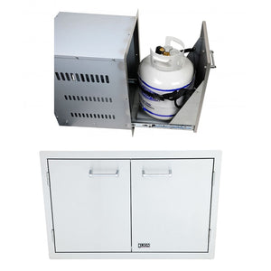 Lion Double Door with Towel Rack and Multi Function Bin - 200009