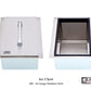 Lion Door/Drawer Combo with Refrigerator, Ice Chest, and Bar Center with Top Shelf Package Deal - 200016