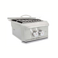 Blaze Professional LUX Built-In Gas High Performance Power Burner W/ Wok Ring & Stainless Steel Lid