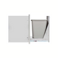 Blaze 13-Inch Narrow Roll-Out Stainless Steel Trash Bin
