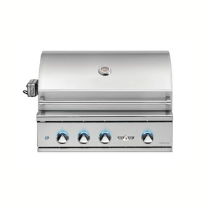 Delta Heat 32-Inch 3-Burner Built-In Gas Grill with Sear Zone, Infrared Rear Burner, & Rotisserie Kit