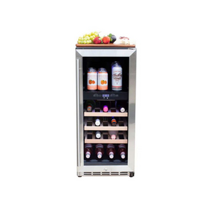 American Made Grills 15-Inch Outdoor Rated Dual Zone Wine Cooler