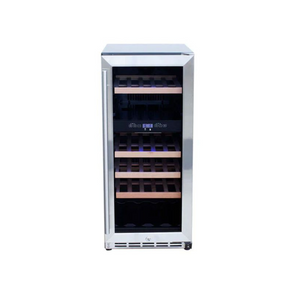 American Made Grills 15-Inch Outdoor Rated Dual Zone Wine Cooler