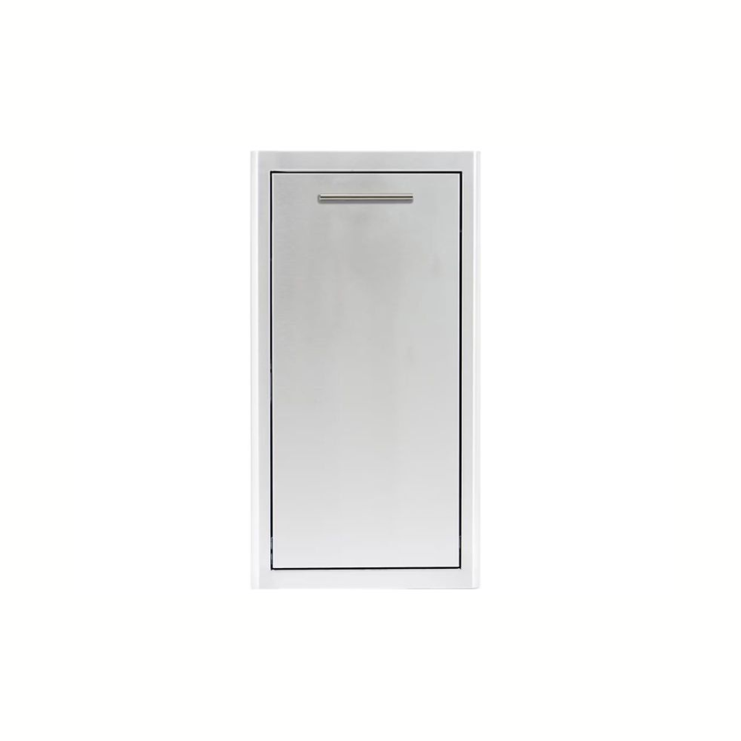 Blaze 13-Inch Narrow Roll-Out Stainless Steel Trash Bin