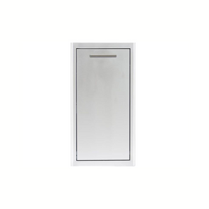 Blaze 13-Inch Narrow Roll-Out Stainless Steel Trash Bin