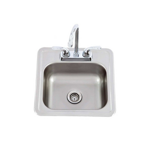Lion 15 X 15 Outdoor Rated Stainless Steel Sink With Hot/Cold Faucet