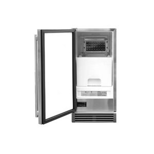 American Made Grills 15-Inch UL Outdoor Rated Ice Maker with Stainless Door - 50 lb Capacity