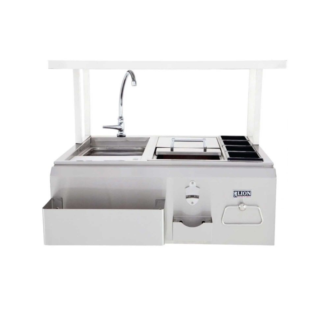 Lion 30-Inch Stainless Steel Built-In Bar Center