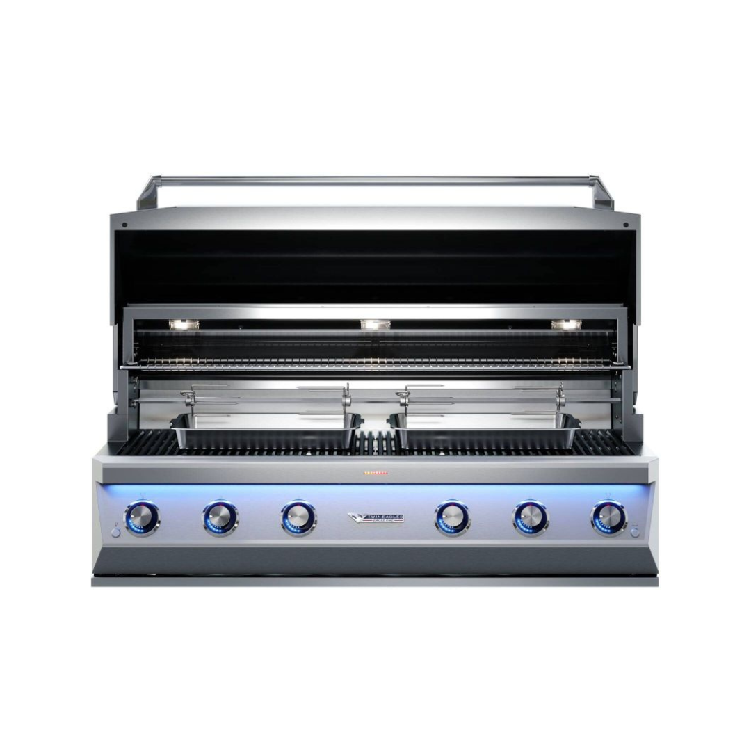 Twin Eagles Eagle One 54-Inch 4-Burner Built-In Gas Grill with Sear Zone & Two Infrared Rotisserie Burners