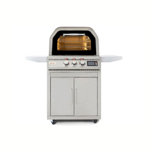 Blaze 26-Inch Freestanding Gas Outdoor Pizza Oven with Rotisserie & Cart