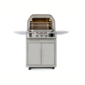 Blaze 26-Inch Freestanding Gas Outdoor Pizza Oven with Rotisserie & Cart