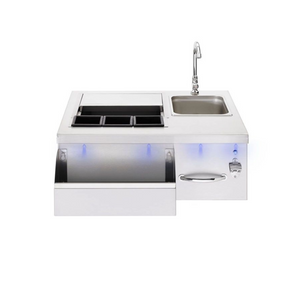 TrueFlame 30-Inch Beverage & Prep Station with LED Lights