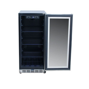 Summerset 15-Inch Outdoor Rated Fridge with Glass Door