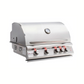 Blaze Premium LTE Marine Grade 32-Inch 4-Burner Built-In Gas Grill With Rear Infrared Burner & Grill Lights