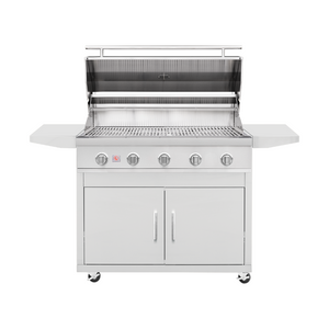 Summerset Sizzler Pro 40-Inch 5-Burner Gas Grill With Rear Infrared Burner