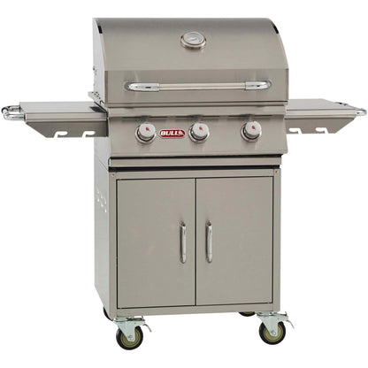 Bull Steer Premium 24-Inch 3-Burner Gas Grill with Cart