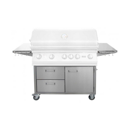 Lion 40-Inch Stainless Steel Grill Cart With Access Doors
