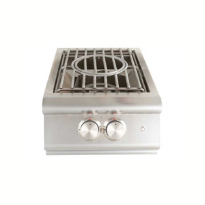 Blaze Premium LTE Built-In Gas High Performance Power Burner W/ Wok Ring & Stainless Steel Lid