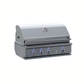 Delta Heat 38-Inch 3-Burner Built-In Gas Grill with Infrared Rear Burner & Rotisserie Kit