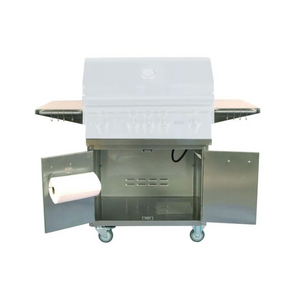 Lion 32-Inch Stainless Steel Grill Cart With Access Doors