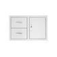 American Made Grills 30-Inch Stainless Steel Flush Mount Access Door & Double Drawer Combo