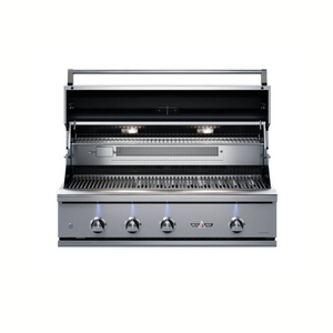 Delta Heat 38-Inch 3-Burner Built-In Gas Grill with Sear Zone, Infrared Rear Burner, & Rotisserie Kit