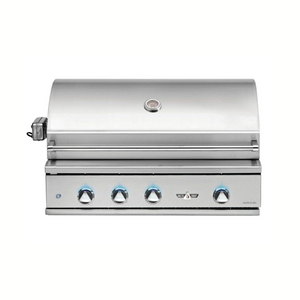 Delta Heat 38-Inch 3-Burner Built-In Gas Grill with Sear Zone, Infrared Rear Burner, & Rotisserie Kit