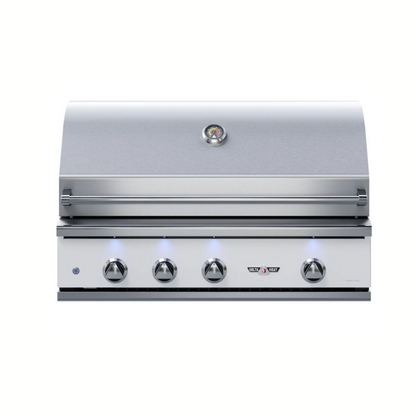 Delta Heat 38-Inch 3-Burner Built-In Gas Grill with Infrared Rear Burner & Rotisserie Kit