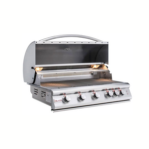 Blaze Premium LTE 40-Inch 5-Burner Built-In Gas Grill With Rear Infrared Burner & Grill Lights