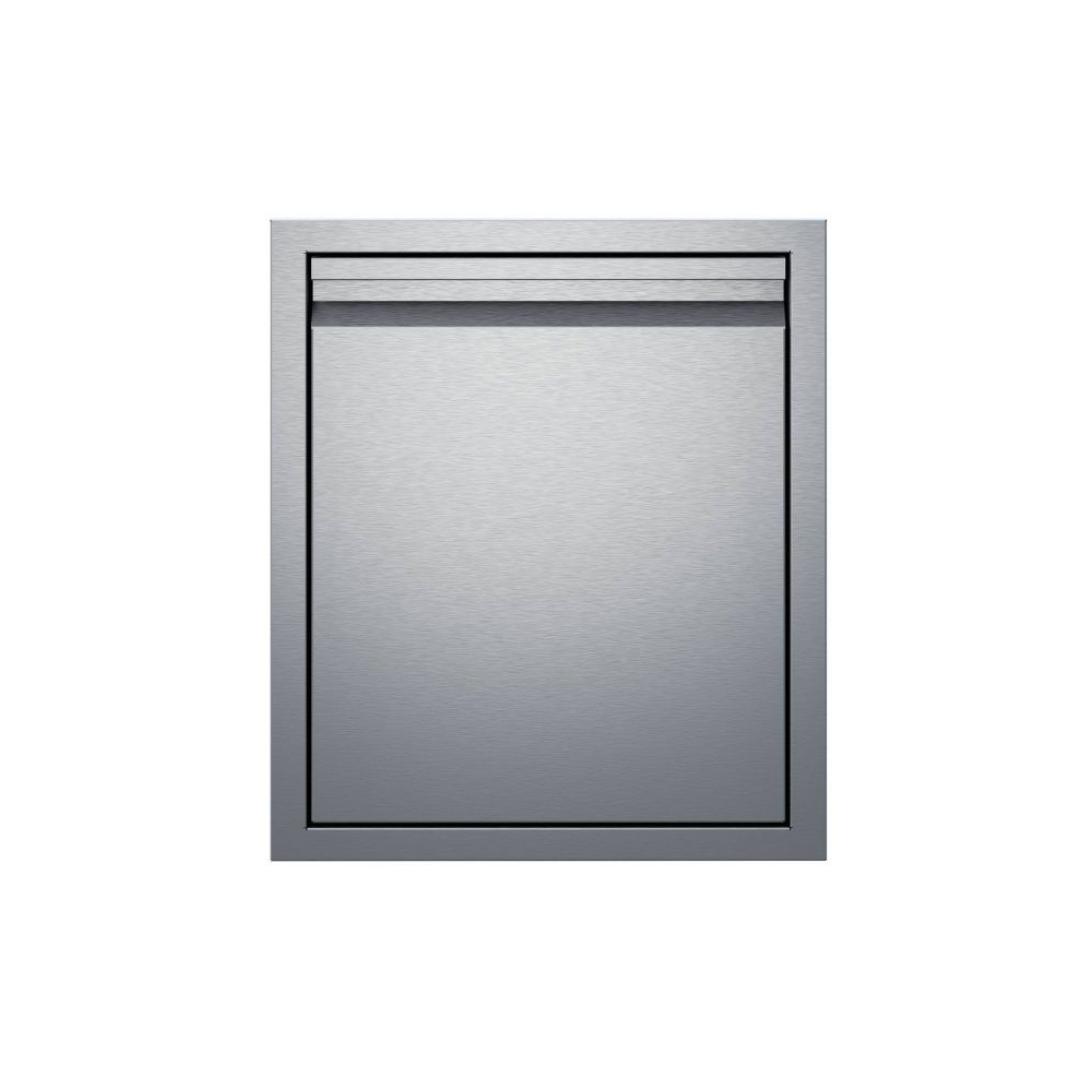 Twin Eagles 18-Inch Left-Hinged Stainless Steel Single Access Door with Soft-Close
