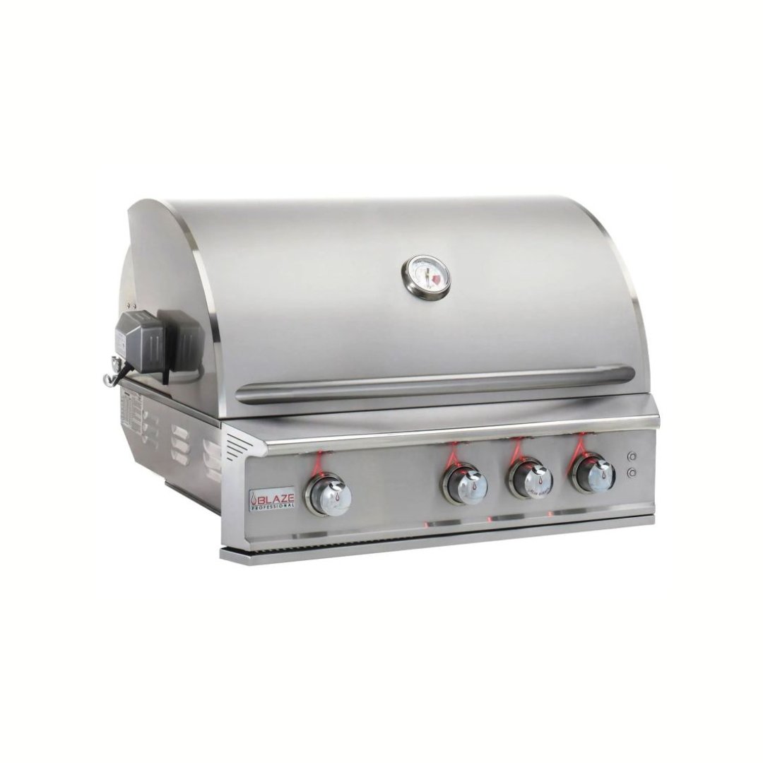 Blaze Professional LUX 34-Inch 3-Burner Built-In Gas Grill With Rear Infrared Burner
