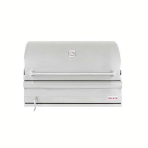 Blaze 32-Inch Built-In Stainless Steel Charcoal Grill With Adjustable Charcoal Tray